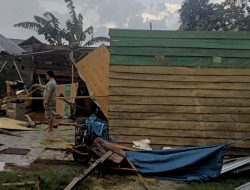 Tiga Rumah Rusak Parah di hantam Puting Beliung