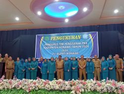 Pj Bupati Konawe Stanley Kukuhkan Pengurus TP PKK Konawe 2024