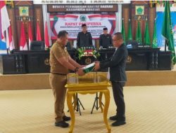 DPRD Konawe Serahkan Perda LKPJ APBD ke Pemkab Konawe