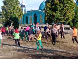 TNI-Polri dan Pemda Konawe Kerja Bakti Sambut Bulan Suci Ramadan 1446 H