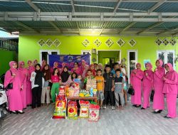 Bhayangkari Ditbinmas Polda Sultra Gelar Bakti Sosial di Dua Panti Asuhan di Kendari