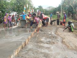 Pemdes Anggoro Bangun Rabat Jalan demi Efisiensi Infrastruktur
