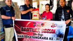 Satreskrim Polres Konawe Salurkan Bantuan Sosial kepada Warga pada Hari Bhayangkara ke-80