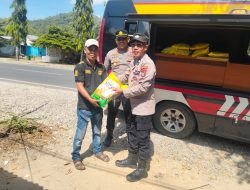 Warga Manfaatkan Gerakan Pangan Murah Polres Konawe, Dua Ton Beras Habis Terjual