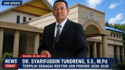 Syarifuddin Tundreng terpilih sebagai Rektor USN Kolaka periode 2026-2030