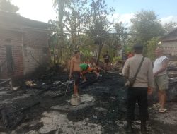 Sejam Berkobar, Dua Rumah Hangus Dilalap Si Jago Merah di Wawotobi