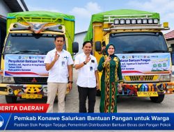 BULOG Unaaha Salurkan 985,83 Ton Beras Bantuan Pangan untuk 32.861 KPM di Konawe