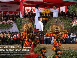 Upacara HUT Ke-81 RI di Konawe Diwarnai Tari Kolosal Nusantara
