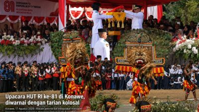 Upacara HUT Ke-81 RI di Konawe Diwarnai Tari Kolosal Nusantara