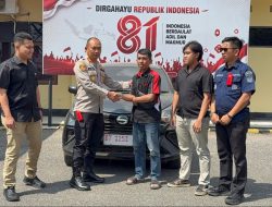 Polisi Kembalikan Kendaraan Korban Pencurian Melalui Mekanisme Pinjam Pakai Barang Bukti