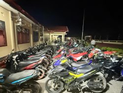 Gelar Patroli Malam, Polres Konawe Amankan 91 Unit Kendaraan Diduga Terlibat Balap Liar