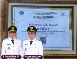 Pemkab Konawe raih penghargaan terbaik pengelolaan DAK Fisik 2026