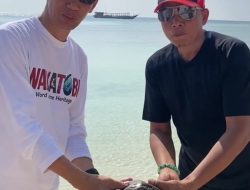 Yusran Akbar Dukung Pelestarian Penyu di Wakatobi